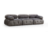 Banken - Modulaire bank 3 - zits Bubble velvet grijs - Dimehouse