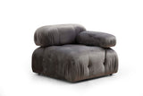 Banken - Modulaire bank 3 - zits Bubble velvet grijs - Dimehouse