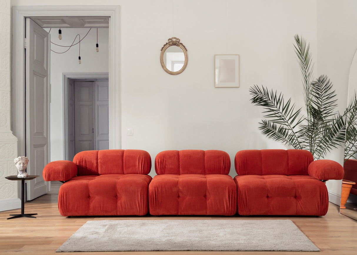 Banken - Modulaire bank 3 - zits Doblo rood - Dimehouse