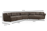 XL Corner Sofa Mentis Brown 