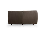 4-seater Corner Sofa Mentis Brown 