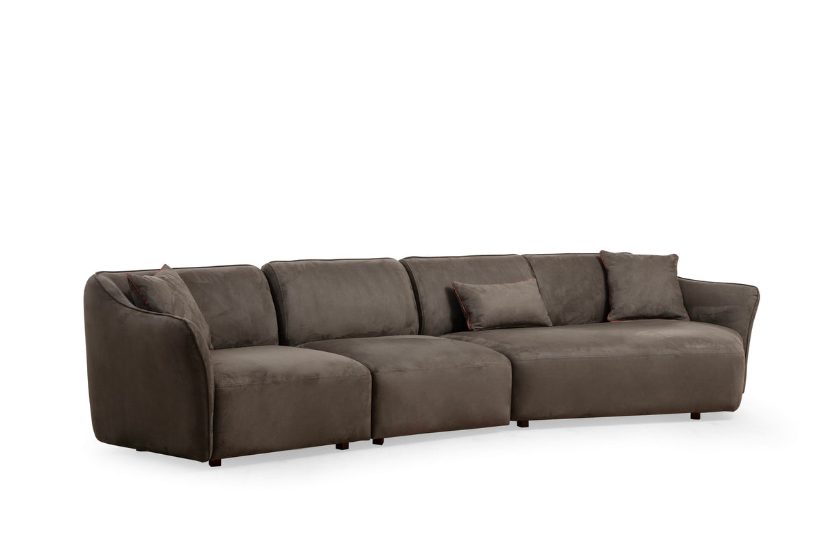 4-seater Sofa Mentis Brown - Subtle Corner 