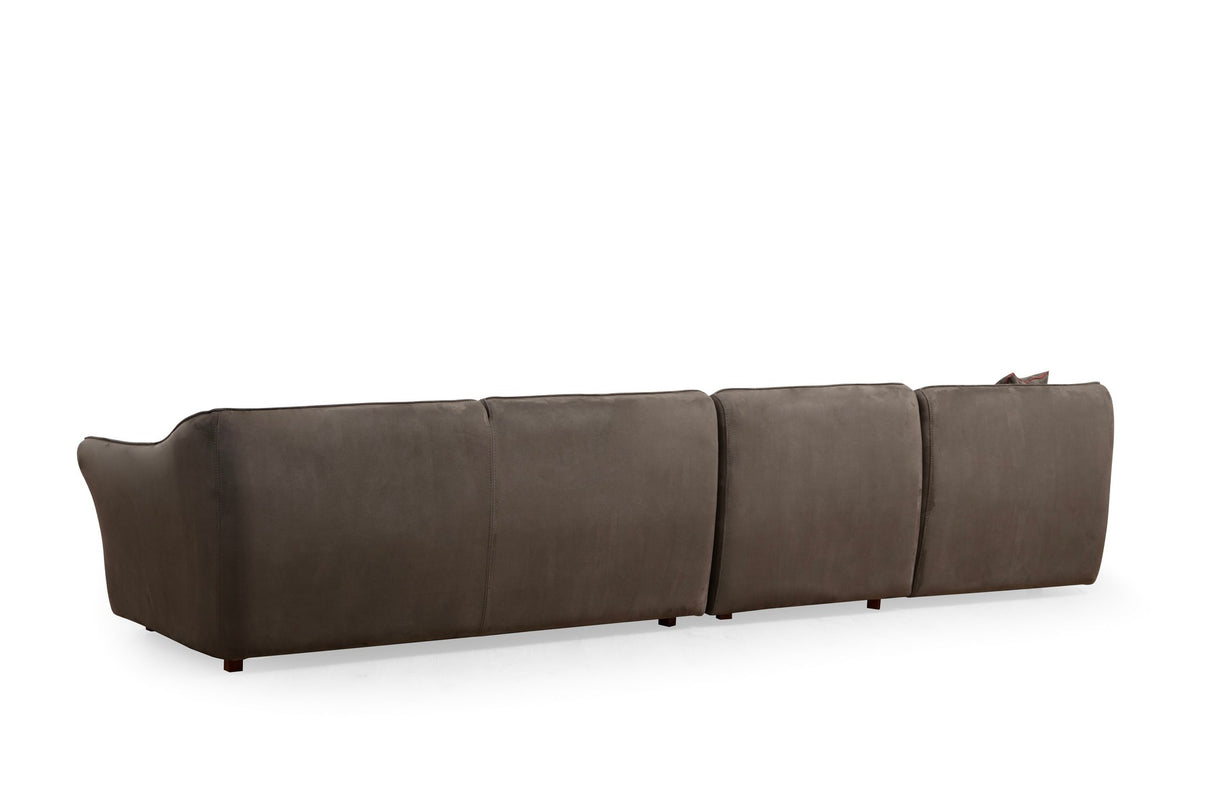 4-seater Sofa Mentis Brown - Subtle Corner 