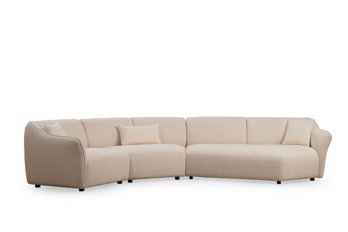 4-seater Corner Sofa Mentis Cream 