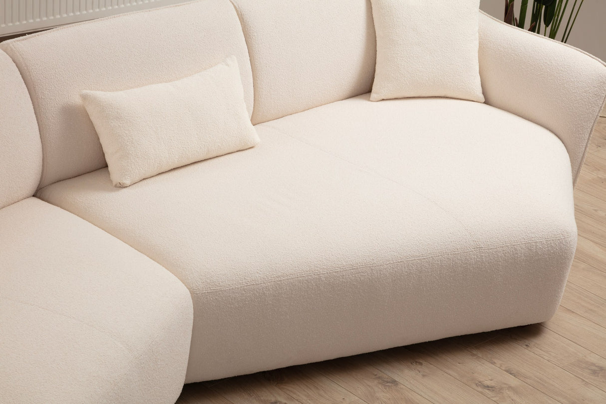 3-seater Corner Sofa Mentis Cream - Subtle Corner 
