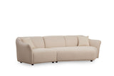 3-seater Corner Sofa Mentis Cream - Subtle Corner 