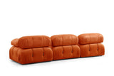Banken - Modulaire bank 3 - zits Bubble velvet oranje - Dimehouse