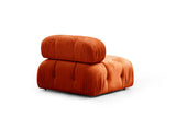 Banken - Modulaire bank 3 - zits Bubble velvet oranje - Dimehouse