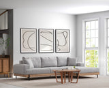 Banken - Moderne Hoekbank Rechts Eti Stof Grijs - Hout Frame - Dimehouse