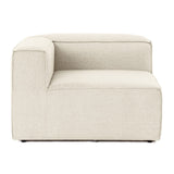 Sofas - Corner element left modular sofa Fora ecru - Dimehouse
