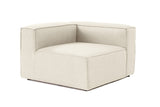 Sofas - Corner element left modular sofa Fora ecru - Dimehouse