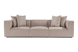 Banken - Modulaire XXL 3 - zits bank Sora 325 cm breed in Beige linnen - Dimehouse