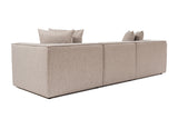 Banken - Modulaire XXL 3 - zits bank Sora 325 cm breed in Beige linnen - Dimehouse