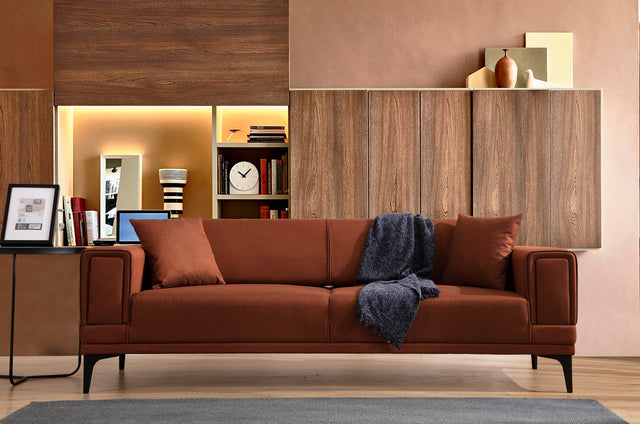 Sofas - 3-seater sofa bed Horizon Tile Red - Dimehouse