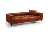 Sofas - 3-seater sofa bed Horizon Tile Red - Dimehouse