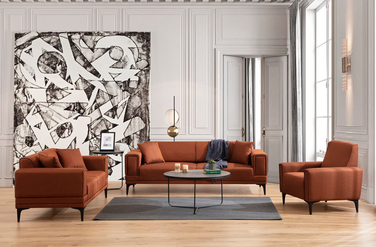 Sofas - 3-seater sofa bed Horizon Tile Red - Dimehouse