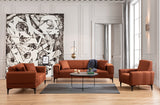 Sofas - 3-seater sofa bed Horizon Tile Red - Dimehouse