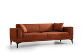 Sofas - 3-seater sofa bed Horizon Tile Red - Dimehouse