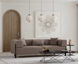 Sofas - 3-seater sofa Gio Brown - Dimehouse