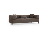 Sofas - 3-seater sofa Gio Brown - Dimehouse