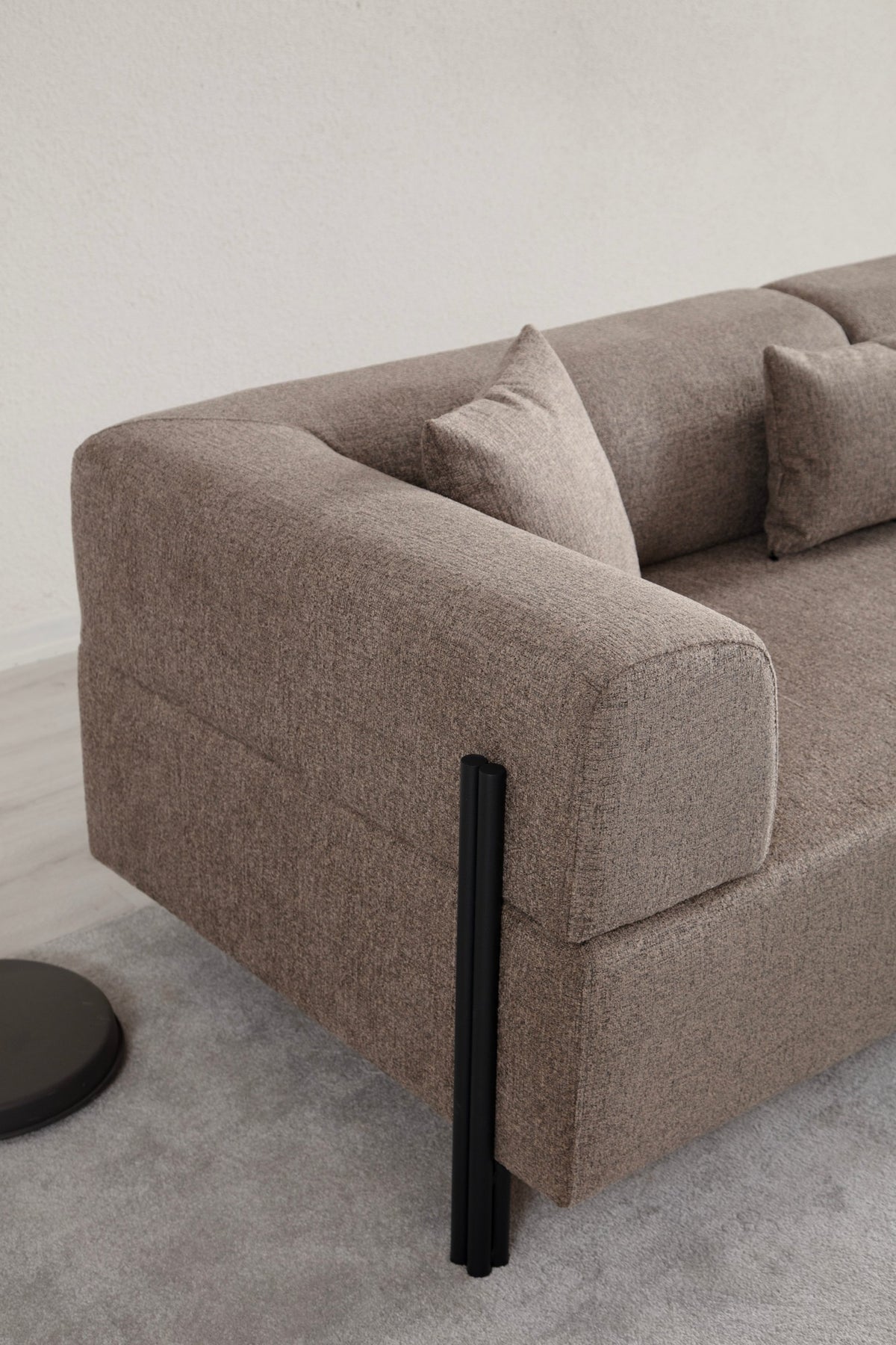 Sofas - 3-seater sofa Gio Brown - Dimehouse