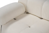Banken - Modulaire bank 3 - zits Bubble bouclé wit - Dimehouse