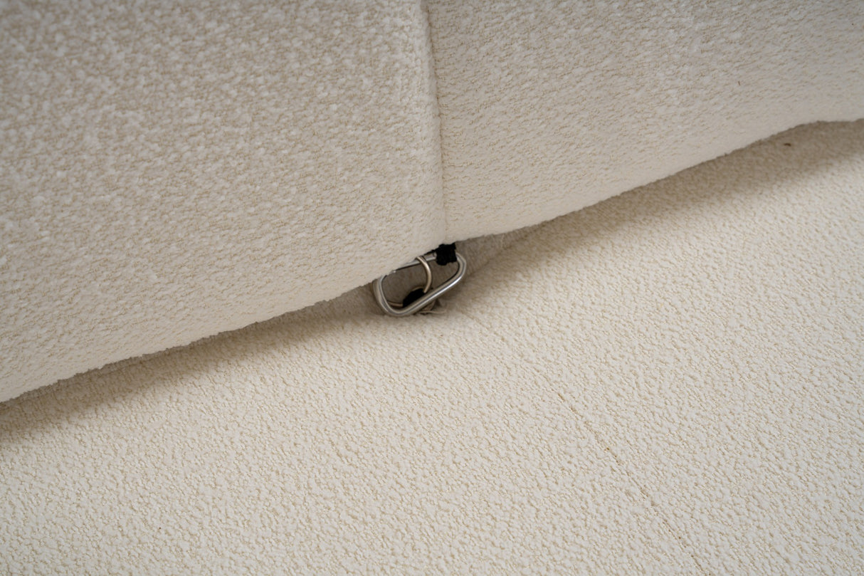 Banken - Modulaire bank 3 - zits Bubble bouclé wit - Dimehouse