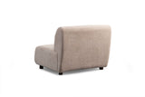 Pavia 3-seater sofa in cream velvet 345 cm 100% polyester