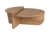 Round Coffee Table Natural 85 cm Melamine Orin 