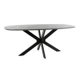 Dining Table Mysha Danish Oval Melamine 180x90 cm