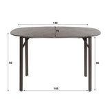 Danish Oval Bar Table Jade 140 cm Black Ceramic Look