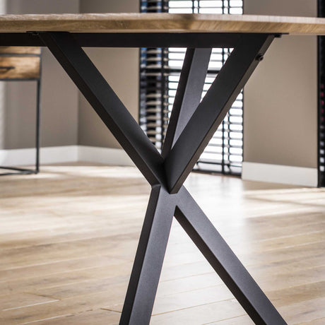 Oval Dining Table Hanna Oak Look 190x90 cm