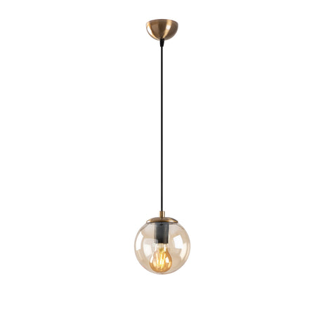 Yellow Glass Pendant Lamp Comet 