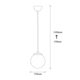 Yellow Glass Pendant Lamp Comet 