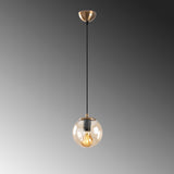 Yellow Glass Pendant Lamp Comet 