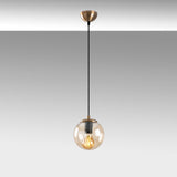 Yellow Glass Pendant Lamp Comet 