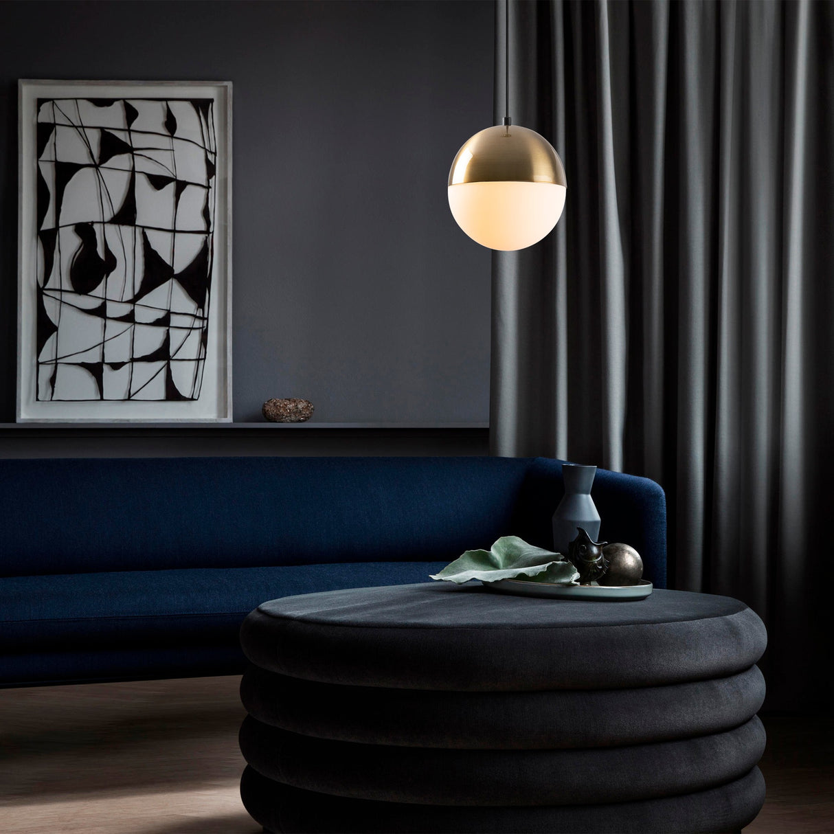 Pendant lamp 1-light White Glass Regal 