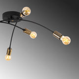 Ceiling lamp Black Metal Zest 