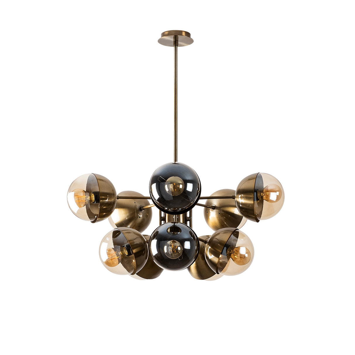 Bronze Glass Pendant Lamp Carina 