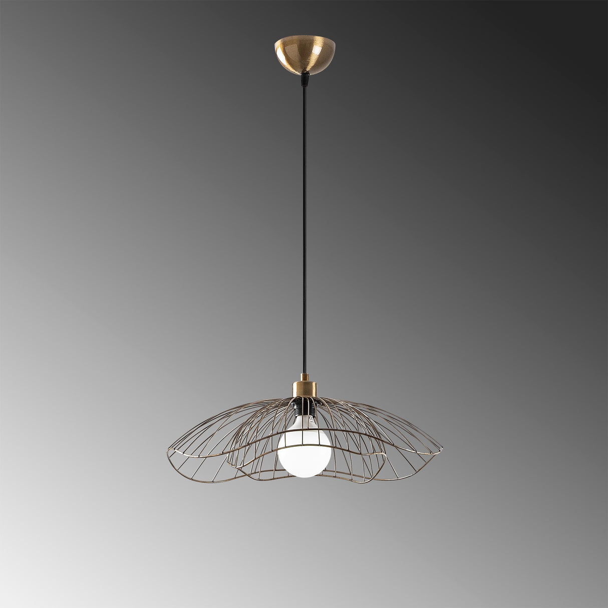 Hanglampen - Hanglamp Bronskleurig Metaal Twilight - Dimehouse