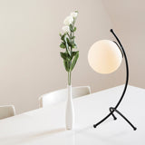 Table lamp Black White Glass Nightstrike 