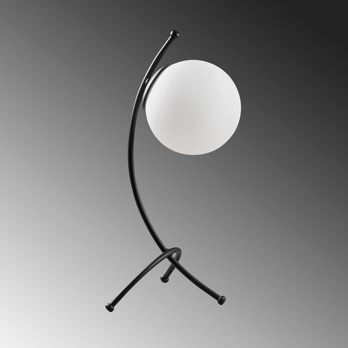 Table lamp Black White Glass Nightstrike 