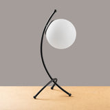 Table lamp Black White Glass Nightstrike 