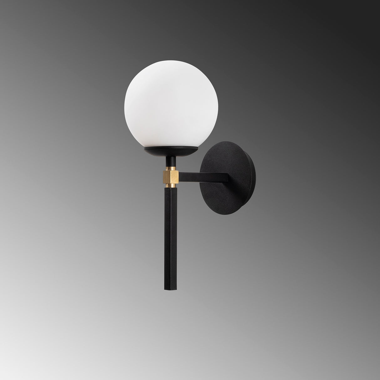 Black Glass Wall Lamp Sereno 