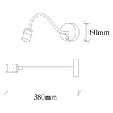 Black Metal Wall Lamp Veridia 