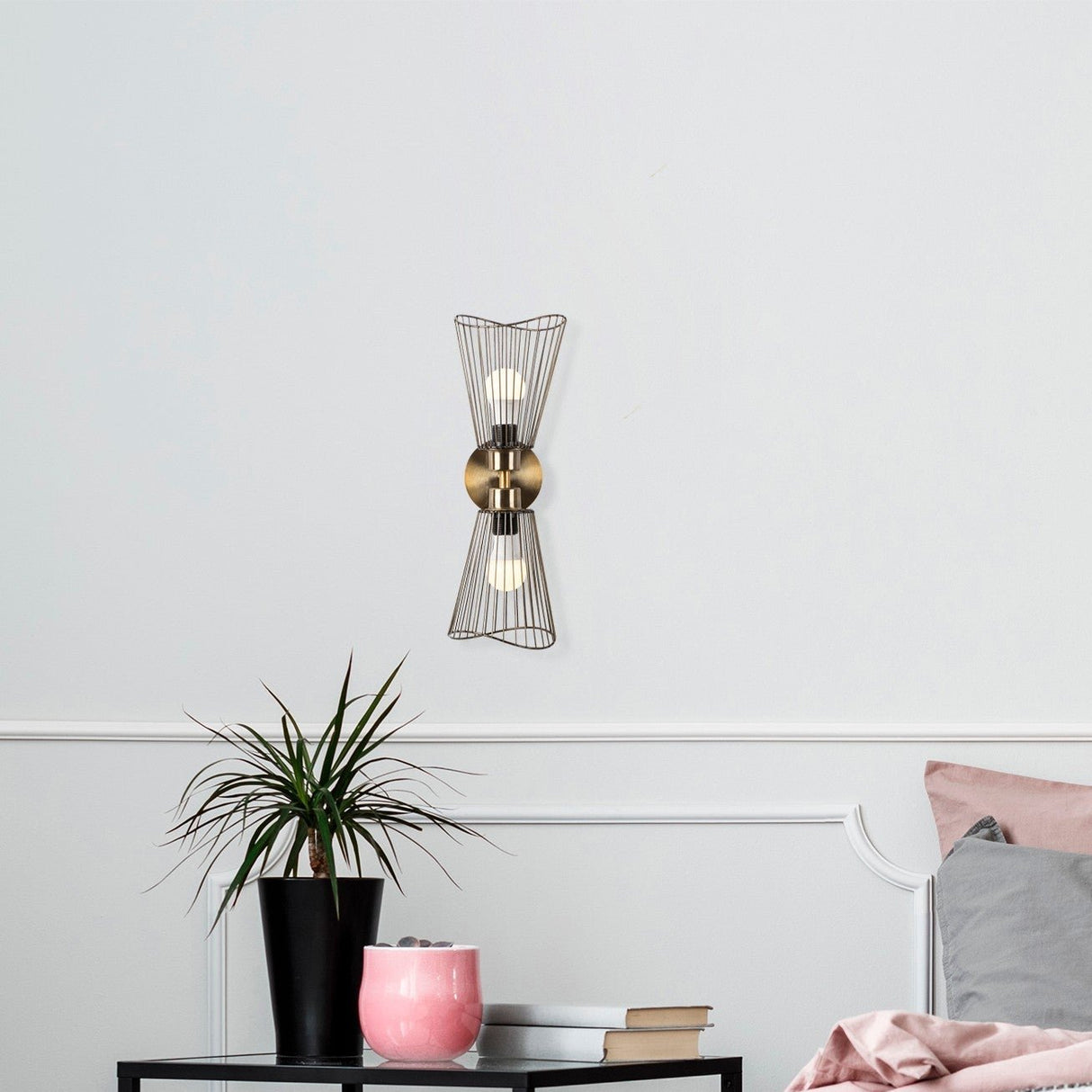 Wandlampen - Wandlamp Bronskleurig Metaal Void - Dimehouse