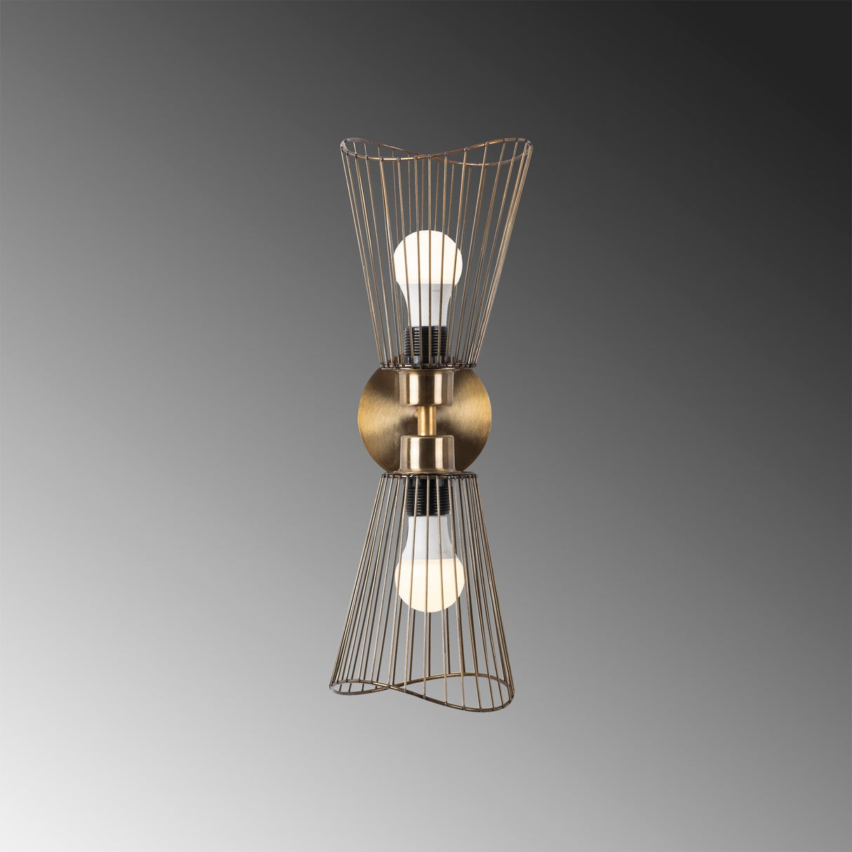 Wandlampen - Wandlamp Bronskleurig Metaal Void - Dimehouse