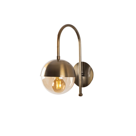 Bronze Glass Wall Lamp Carina 
