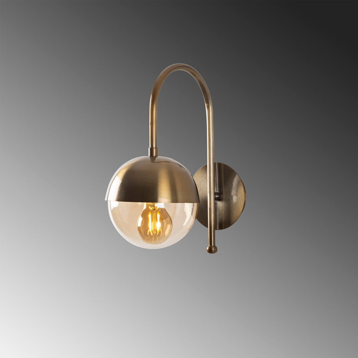 Wandlampen - Wandlamp Bronskleurig Glas Carina - Dimehouse