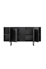 Modern Sideboard Anthracite Luxury 160x80x35 - Black Frame 